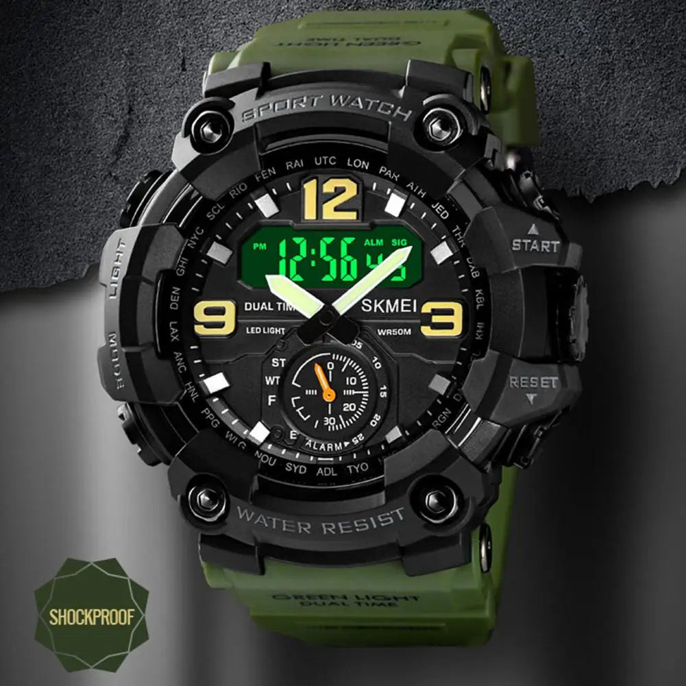 Waterproof Shockproof Tactical Digital Watch